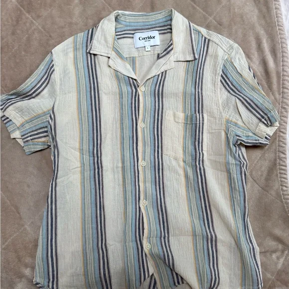 Corridor Men’s Seersucker Shirt - Picture 1 of 3